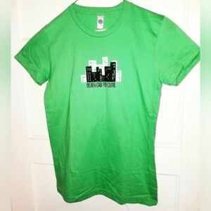 Vintage Death Cab for Cutie T-Shirt Womens SIZE Large Green New NOS Rock tee